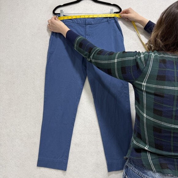 Patagonia Pants Womens 6 Blue Organic Cotton Twill Chino Straight Leg Stretch - Picture 8 of 12